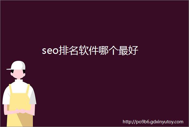 seo排名软件哪个最好